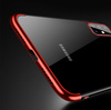 Clear Color case żelowy pokrowiec etui z metaliczną ramką Samsung Galaxy A72 4G czarny