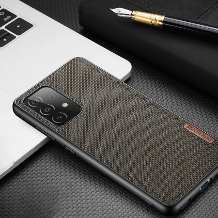 DUX DUCIS FINO ETUI POKROWIEC DO SAMSUNG GALAXY A42 5G Z NYLONOWĄ OKLEINĄ