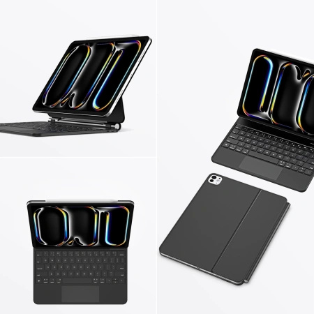 Etui Dux Ducis Keyboard (MK Series) z klawiaturą Bluetooth na iPad Pro 11 2024 - czarna