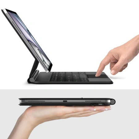 Etui Tech-Protect Smartcase Magnetic z klawiaturą na iPad Pro 12.9” 2020 / 2021 / 2022 / iPad Air 13” 2024 / 2025 - czarne