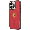 Etui Ferrari FEHMP14LURKR na iPhone 14 Pro - czerwone Translucent Magsafe