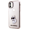Etui Karl Lagerfeld KLHCN61HNCHTCP na iPhone 11 / Xr - różowe Ikonik Choupette