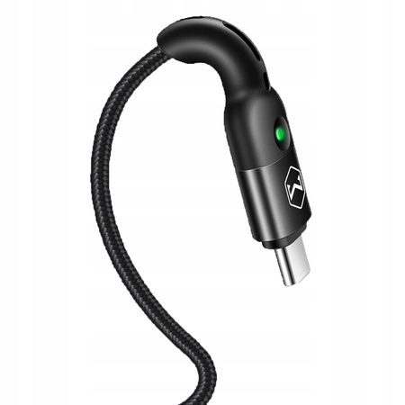 Kabel do telefonu McDodo szybki Quick Charge 4 USB TYP-C 1,8m czarny
