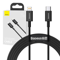 BASEUS KABEL USB-C DO LIGHTNING IPHONE IPAD APPLE 20W PD 2M SUPERIOR SERIES