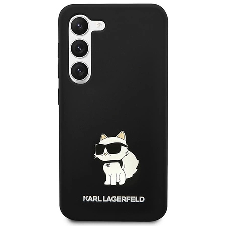 Etui Karl Lagerfeld Silicone Choupette na Samsung Galaxy S24+ - czarne