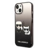 Karl Lagerfeld KLHCP14STGKCK iPhone 14 6,1" hardcase czarny/black Gradient Ikonik Karl & Choupette