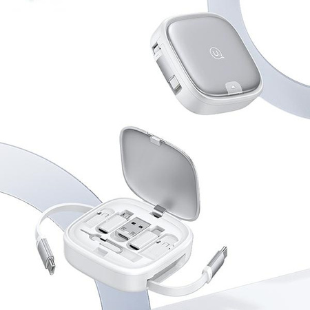 USAMS KABEL PRZEJŚCIÓWKA 3W1 MICRO USB USB-C DO LIGHTNING DO SMARTFONÓW 60W