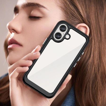 HURTEL ETUI OUTER SPACE CASE DO IPHONE 16 Z ŻELOWĄ RAMKĄ IDEALNE DO OCHRONY