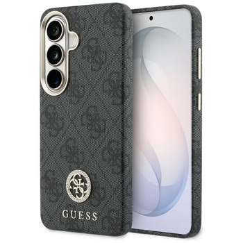 Etui Guess 4G Rhinestone Round Logo      MagSafe do Samsung Galaxy S26 czarny