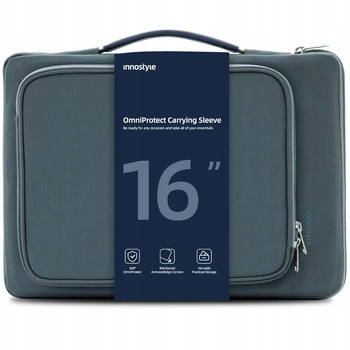 INNOSTYLE TORBA NA LAPTOPA 16" WODOODPORNA ETUI CASE OMNIPROTECT SZARA