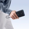 Powerbank Baseus Lipow 10000mAh 22.5W z podwójnym wbudowanym kablem z wyświetlaczem (z dodatkowym czarnym kablem Baseus Simple USB-A - USB-C 3A 0,2m) - czarny