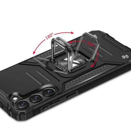 WOZINSKY POKROWIEC RING ARMOR DO SAMSUNG GALAXY S23 Z UCHWYTEM MAGNETYCZNYM