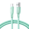 Kabel Joyroom Multi-Color Series SA34-AC6 USB-A / USB-C 100W szybki transfer 1m - zielony