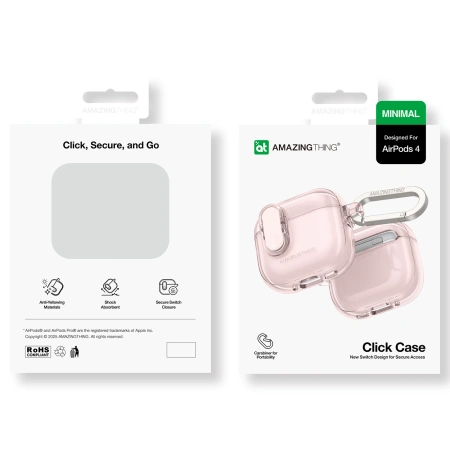AMAZINGTHING ETUI DO AIRPODS 4 MINIMAL CASE Z OCHRONĄ NA ZDERZENIA