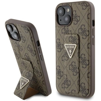 GUESS CASE DO IPHONE 15 14 13 6.1 HARDCASE GRIP STAND 4G Z TRIANGLE STRASS