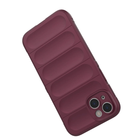 Magic Shield Case etui do iPhone 14 Plus elastyczny pancerny pokrowiec burgundowy
