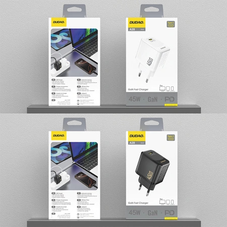 DUDAO ŁADOWARKA SIECIOWA A28 45W GAN DO TELEFONÓW Z USB-C SZYBKIE