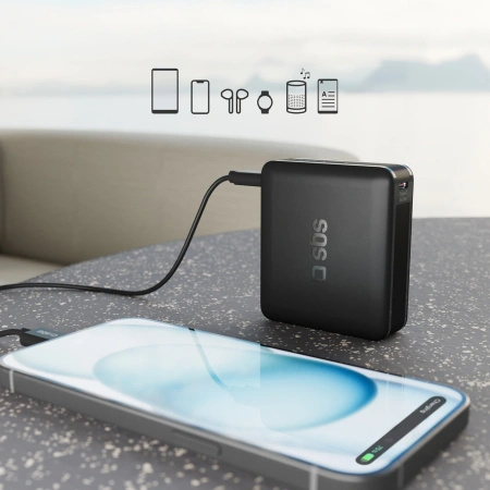 Powerbank SBS TEBB10000HDPD20K 10000 mAh z Power Delivery - czarny
