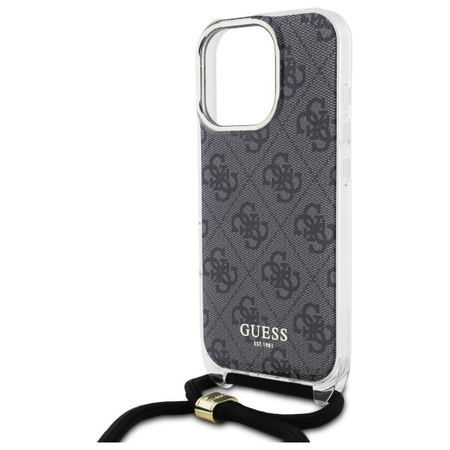 GUESS POKROWIEC CROSSBODY CORD DO IPHONE 16 PRO MAX 6.9 Z LOGO HARD CASE 4G