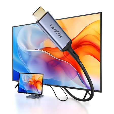 Kabel USB-C - HDMI Baseus BS-OH064 8K 60Hz 1,5m - czarny