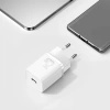 Szybka ładowarka sieciowa Baseus Si USB-C 25W 3A z kablem USB-C / USB-C 1m - biały