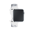 42/44/45/46/49 mm White (big) - 3mk Silicone Watch Strap for Apple