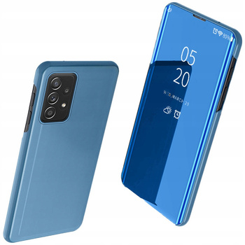 Clear View Case futerał etui z klapką Samsung Galaxy A73 niebieski