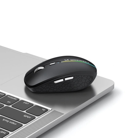 Mysz bezprzewodowa Wozinsky WMGK-1132 podświetlana RGB - czarna