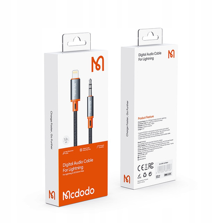 MCDODO phone adapter, for Iphone, Mini jack 3.5mm 1.2M CA-0780