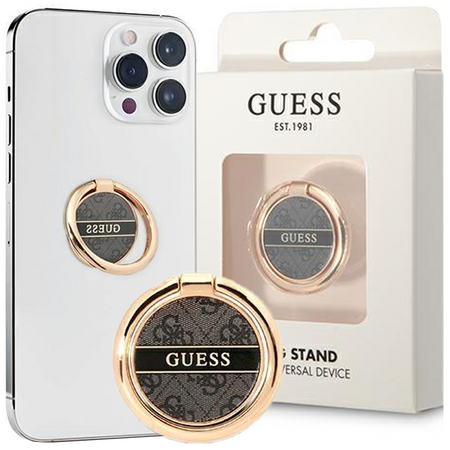 Guess Ring stand GURSHG4SK czarny/black 4G