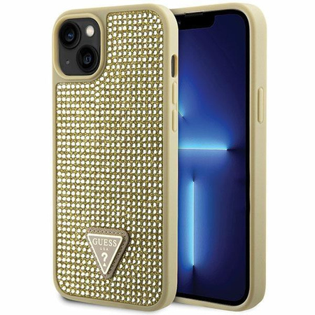 Etui Guess GUHCP14MHDGTPD na iPhone 14 Plus 6.7" - złote Rhinestone Triangle