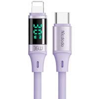 Mcdodo DIGITAL PRO USB-C to iPhone 20W 1.2m purple phone cable
