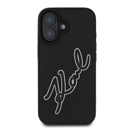KARL LAGERFELD KLHCP16S3DRKSDLK POKROWIEC HARDCASE DO IPHONE 16 6.1 RUBBER