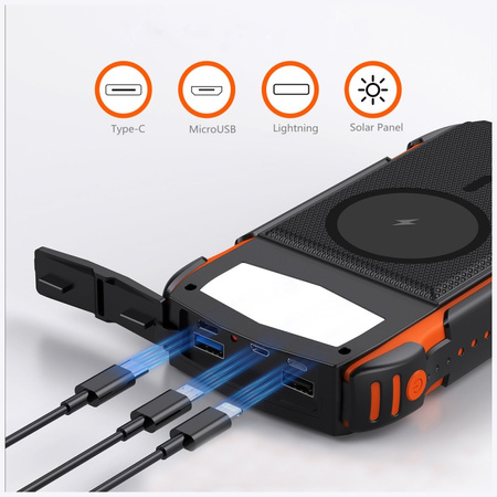 4smarts Powerbank Solarny TitanPack      Rugged UltiMag 20000mAh black/czarny 496560