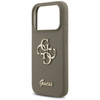Etui Guess Silicone Big 4G Script do     iPhone 17 Pro brązowy