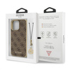 Etui Guess GUHCP13LGF4GBR na iPhone 13 Pro / 13 - brązowe 4G Charms Collection