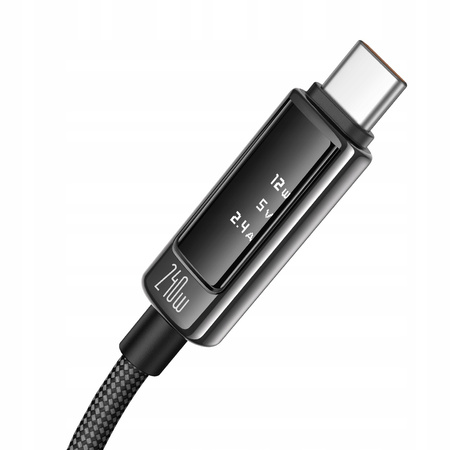 MCDODO KABEL USB-C USB-C SZYBKIE ŁADOWANIE DO LAPTOPA USB TYP C 240W 1M LED