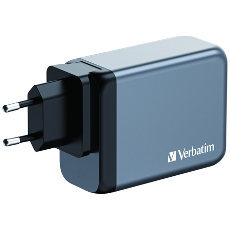 Verbatim Ładowarka sieciowa GaN 200W3xUSB-C/USB-A + Adapter EU/UK/US GNC-200 32204