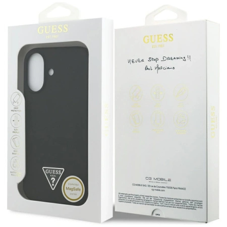 GUESS ETUI SILICONE TRIANGLE LOGO MAGSAFE DO IPHONE 17 OCHRONNE