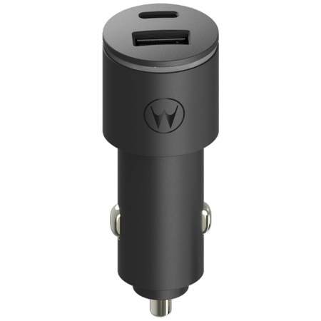 Ładowarka samochodowa Motorola           TurboPower 45W Dual USB-A/USB-C z kablem USB-C 1m czarny