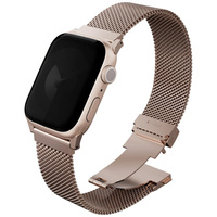 Pasek UNIQ Dante Pro do Apple Watch      49/46/45/44mm Stainless Steel metaliczny różowy