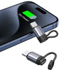 USAMS PRZEJŚCIÓWKA USB-C DO LIGHTNING 30W DO IPHONE 12 13 14 Z ALUMINIUM