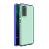 Spring Case pokrowiec żelowe etui z kolorową ramką do Xiaomi Redmi Note 10 / Redmi Note 10S ciemnoniebieski