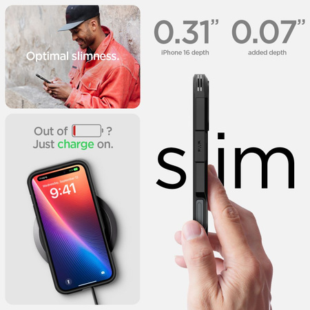 SPIGEN TOUGH ARMOR MAG ETUI DO IPHONE 16 PRO Z OCHRONĄ ZAPEWNIAJĄCE