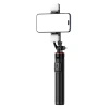 HURTEL SELFIE STICK TELESKOPOWY TRIPOD 1.3M DO TELEFONÓW Z LAMPĄ PODWÓJNĄ