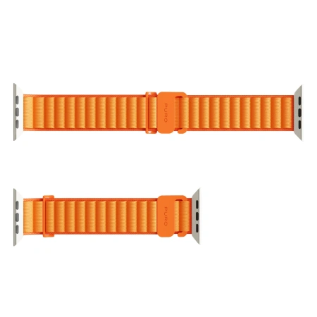 Pasek nylonowy Puro Extreme do Apple Watch 42 / 44 / 45 / 49 mm - pomarańczowy