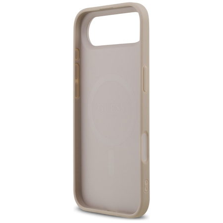 Etui Guess 4G Ring Classic Logo MagSafe  do iPhone Air różowy