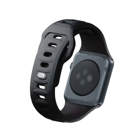 42/44/45/46/49 mm Black (big) - 3mk Silicone Watch Strap for Apple