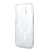 Guess zestaw ładowarka MagSafe + etui do iPhone 14 Plus 6,7" brązowe 4G Print (GUBPP14MH4EACSW)