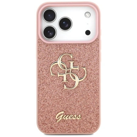GUESS ETUI FIXED GLITTER BIG 4G DO IPHONE 17 PRO LUKSUSOWY DESIGNERS